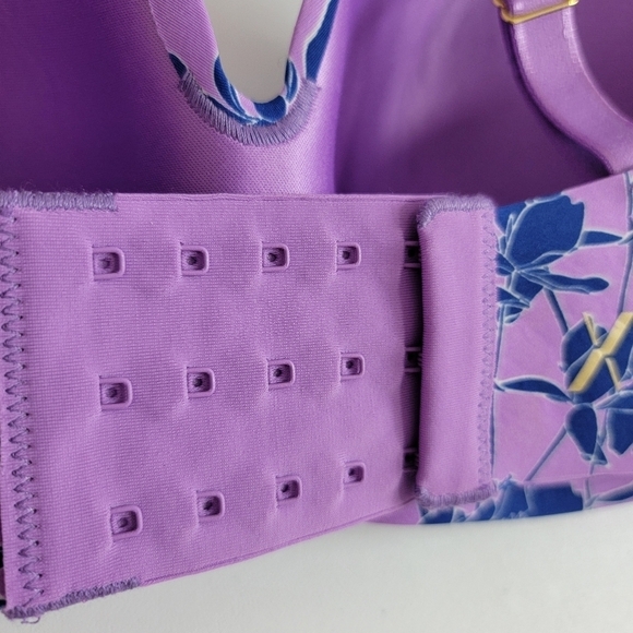 KNIX Violet Magnolia WingWoman Contour Bra Wireless Sz 6 - Picture 7 of 14